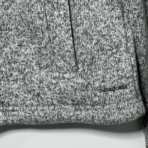 Patagonia Heather Gray Soft Knit Button Up Jacket Size Large - Picture 3 of 8